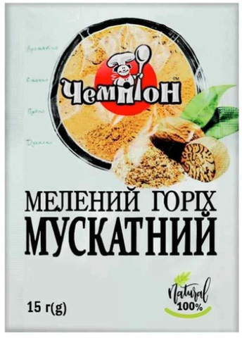 Мускатний горіх Чемпіон 15г мелений